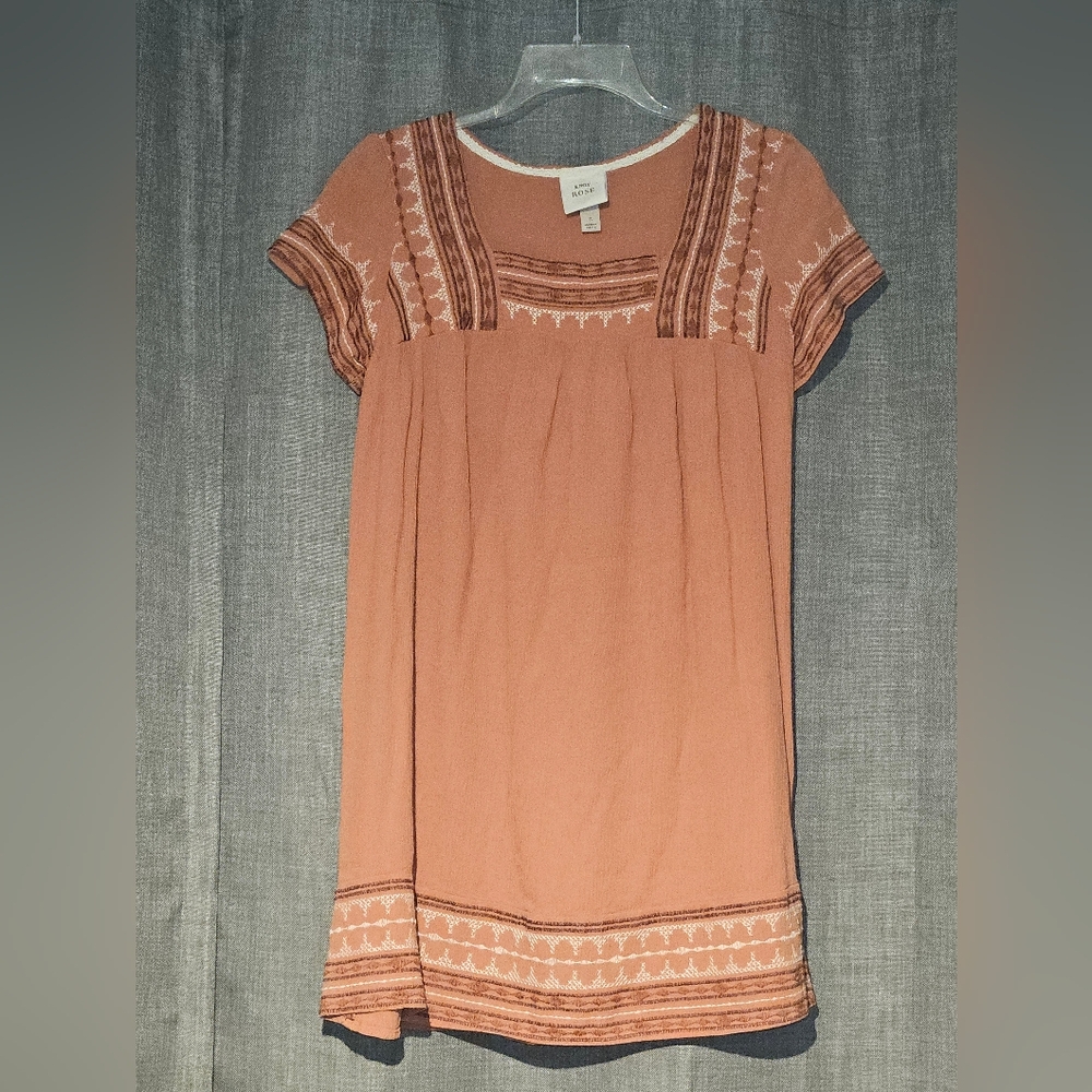 Knox Rose Dress/Tunic Top Intricate Embroidery Size Small